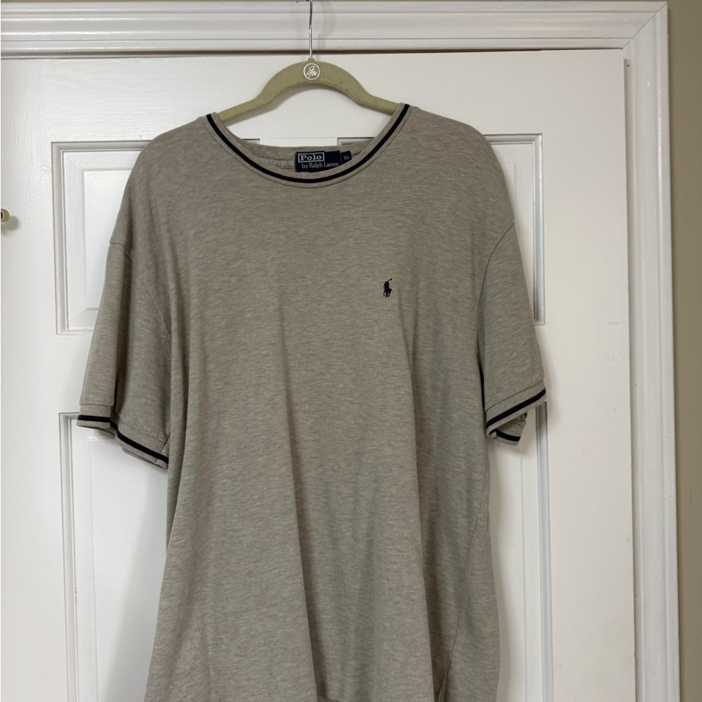 Y2K Polo by Ralph Lauren Gray Men's Shirt XL